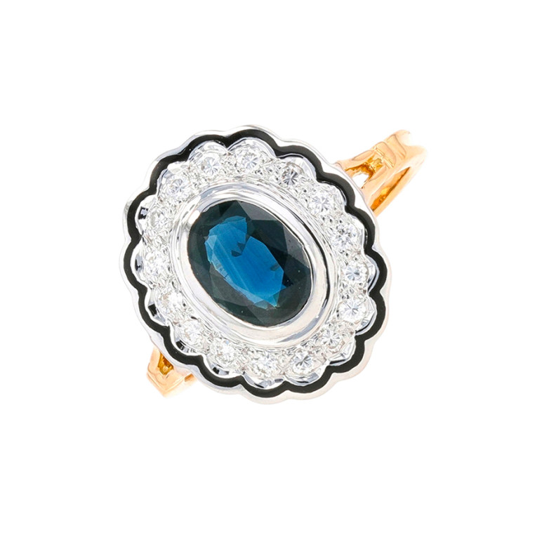 Acheter Bague vintage saphirs 1.08 carat et diamants 0.16 carat 2 ors 3.48g Comme neuf - 1500,00 € Bague vintage saphirs 1.08 carat et diamants 0.16 carat 2 ors 3.48g Comme neuf - reconditionné disponible sur Gemme Les Bijoux